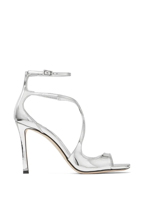 Jimmy Choo Azia t-strap square-toe sandals - Silver