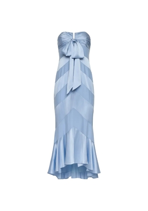 Cinq A Sept bow strapless dress - Blue