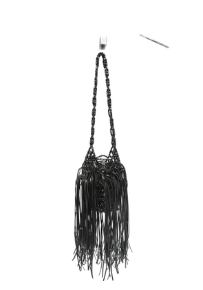 Patrizia Pepe Radical Summer fringed shoulder bag - Black