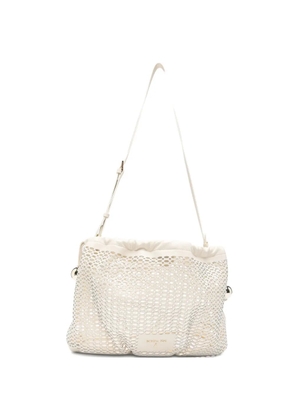 Patrizia Pepe medium Bubble leather shoulder bag - Neutrals