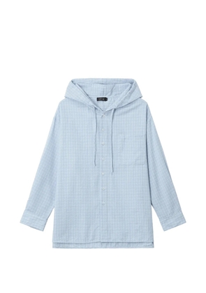 tout a coup hooded long-sleeve shirt - Blue