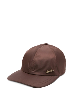 Borsalino logo cap - Brown