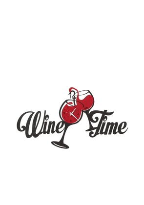 Arti & Mestieri wine time wall clock - Black