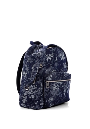 Gucci Pre-Owned Zip Front Pocket Camouflage GG Denim backpack - Blue