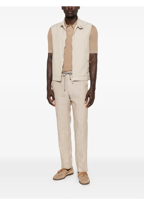 Eleventy side-pocket gilet - Neutrals