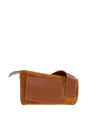 Alexander McQueen buckle leather shoulder bag - Brown