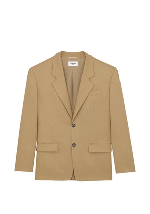 Saint Laurent peak-lapel blazer - Neutrals