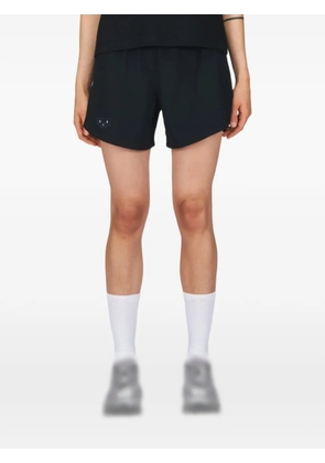 UNNA Tempo logo-patch shorts - Black