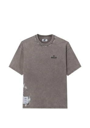 izzue logo-print T-shirt - Grey