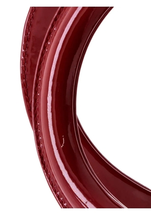 Christian Dior Pre-Owned Lady Dior NM Bag Cannage Quilt Patent Medium satchel - Red