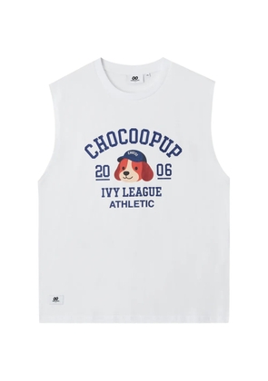 CHOCOOLATE sleeveless T-shirt - White