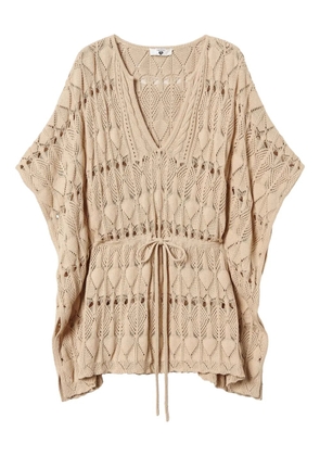 TWINSET crochet cover-up - Neutrals