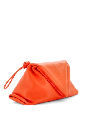 Bottega Veneta Pre-Owned BV Trine Fold Leather clutch bag - Orange
