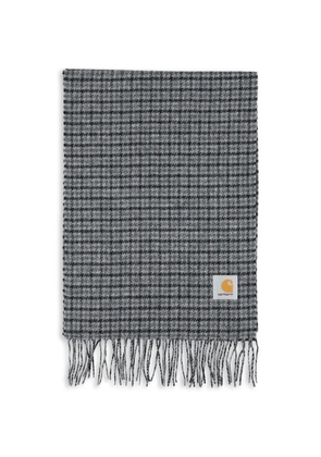 Carhartt WIP checked fringed scarf - Grey