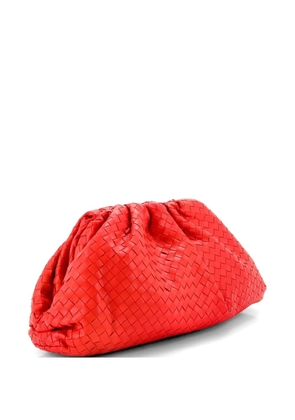 Bottega Veneta Pre-Owned The Pouch Intrecciato Nappa clutch bag - Red