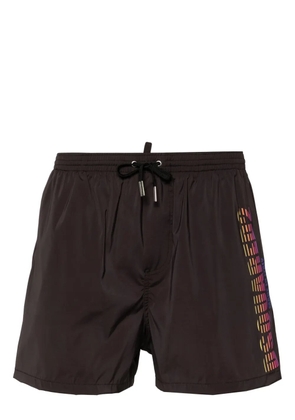 DSQUARED2 logo-print swim shorts - Black
