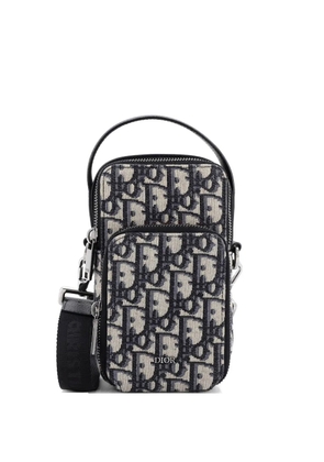 Christian Dior Pre-Owned Rider Pouch Oblique Canvas Micro crossbody bag - Black