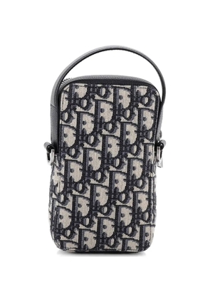 Christian Dior Pre-Owned Rider Pouch Oblique Canvas Micro crossbody bag - Black