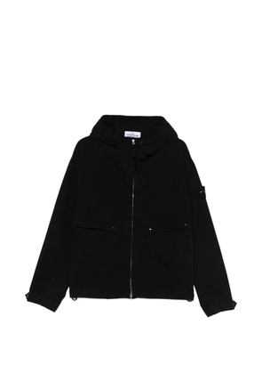 Stone Island hooded pocket jacket - Black