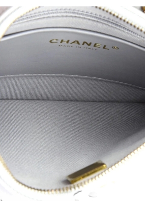 CHANEL Pre-Owned CC Chain Around Quilted Lambskin hobo bag - Grey