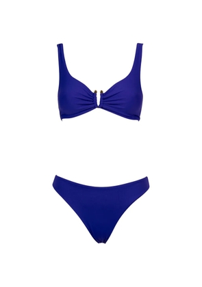 Fisico knotted-ring bikini - Blue