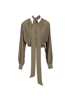 Federica Tosi wrap blouse - Green
