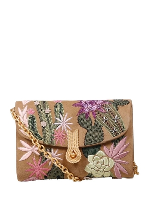 amato daniele Queen Mid Spinoza clutch bag - Neutrals