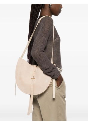 MINOBOSSI Liz suede shoulder bag - Neutrals