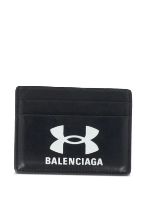 Balenciaga Pre-Owned x Under Armour leather card holder - Black