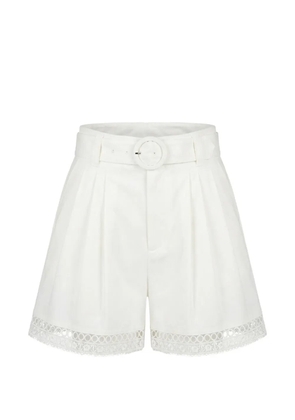 TWINSET belted shorts - White