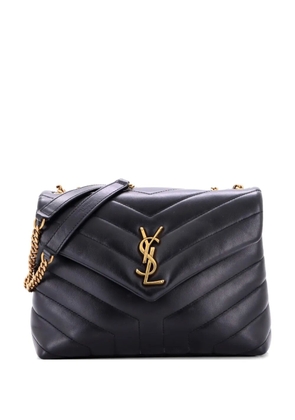 Saint Laurent Pre-Owned Loulou Matelasse Chevron Leather Small shoulder bag - Black
