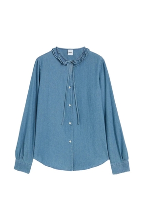 ASPESI ruffled-collar shirt - Blue