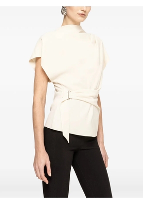 NISSA draped top - White