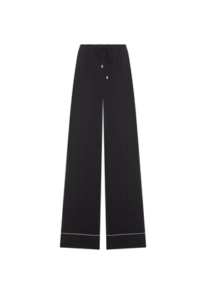 Sportmax drawstring piped trousers - Black