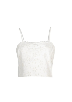 Posse Salma floral lace top - White