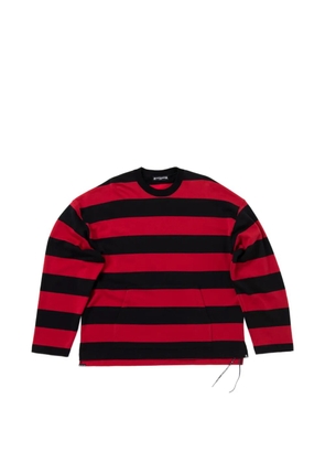 Mastermind World horizontal-stripe sweatshirt - Red