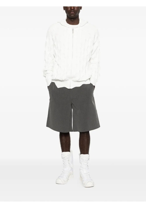 MADFRENZY zip-up hoodie - White