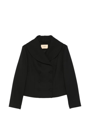 Curiel double-breasted blazer - Black