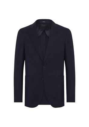 Boggi Milano plain wool blazer - Blue