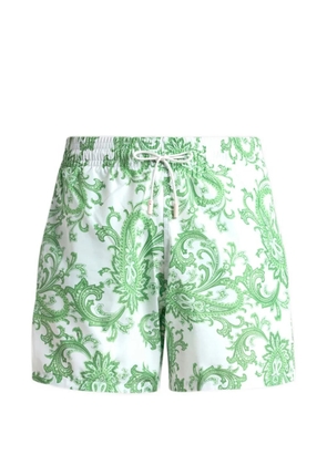 ETRO paisley swim shorts - White