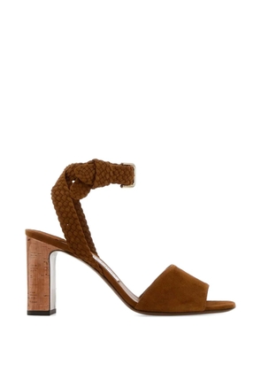 Jimmy Choo Rori braided buckle suede sandals - Brown