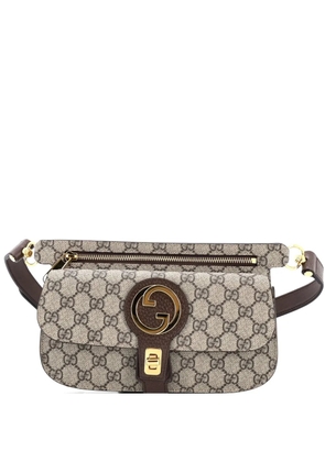 Gucci Pre-Owned Blondie Flap Pocket GG Coated Canvas belt bag - Brown