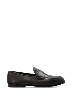 Fabi leather loafers - Brown