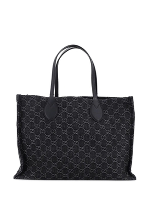 Gucci Pre-Owned Ophidia Shopper GG Denim Large tote bag - Black