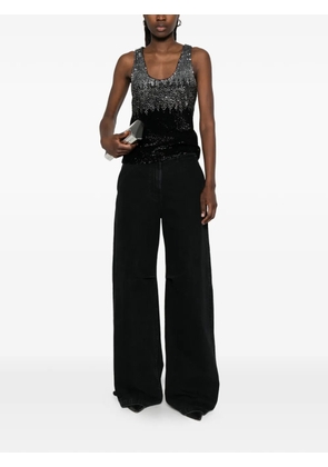 PINKO Dinko sequinned top - Black