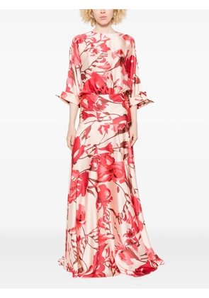 CHIARA BONI La Petite Robe floral-print maxi dress - Neutrals
