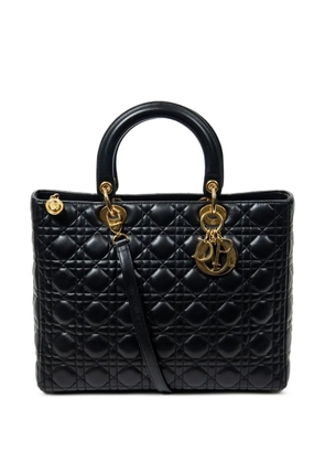 Christian Dior Pre-Owned Lady Dior quilted shoulder bag - Black