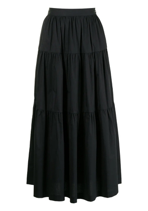 STAUD Sea tiered full skirt - Black