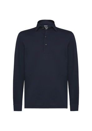 Boggi Milano bowling-collar polo shirt - Blue