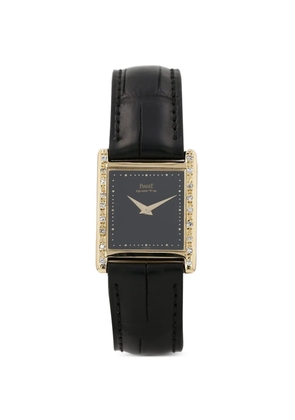 Piaget 1980s rectangle case 29mm watch - Black